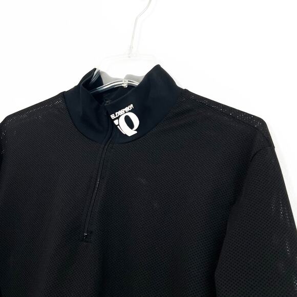 Pearl Izumi XL MensTechnical Wear Mesh 1/4 Zip Pullover Black Cycling Bicycle - Picture 2 of 5